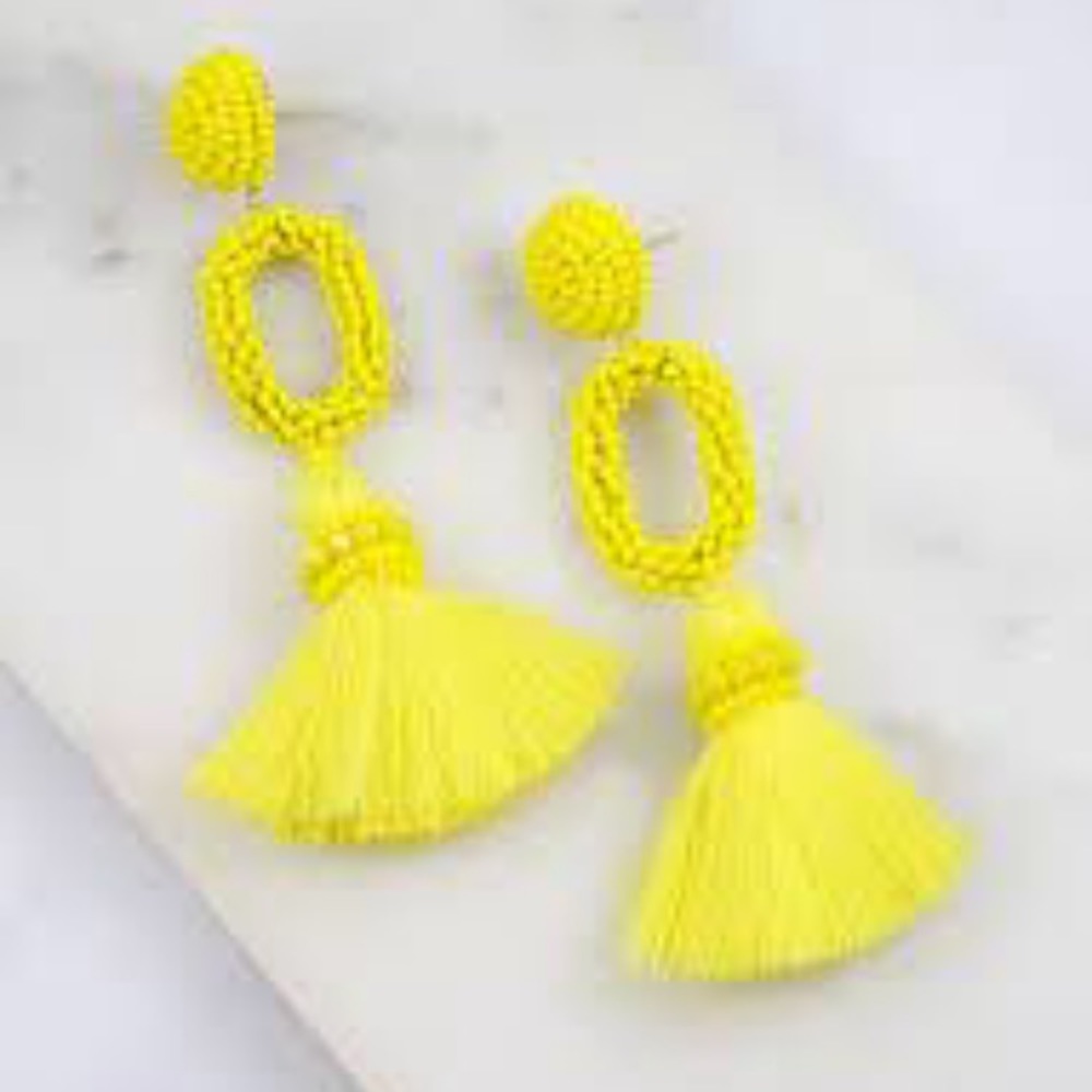 Beaded Tassel Earrings